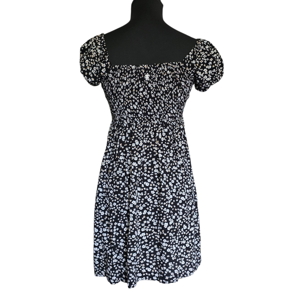 Roxy Women's Black Shelley Coast Floral Mini Dress - xs - Picture 6 of 11